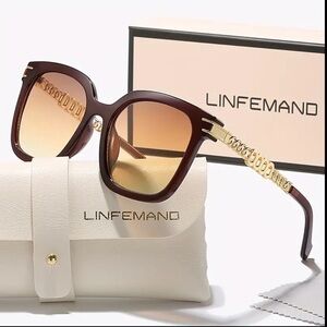 Cat Eye Polarized Glasses with case